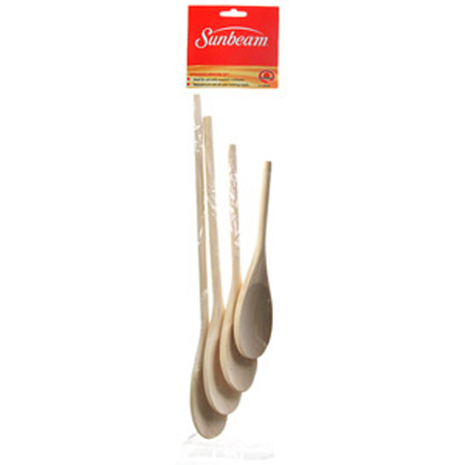 Robinson Home Products 871686069 61396 Wood Spoon Set - 4 per Set