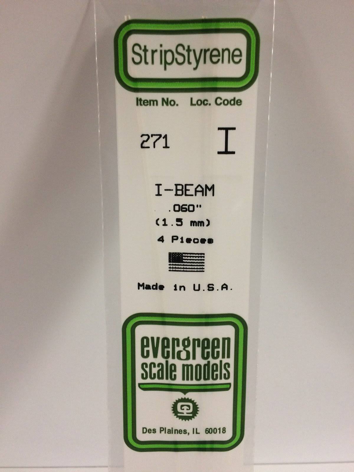 Evergreen I-Beam 1.5mm x 36cm 4pcs 0.060 x 14"
