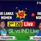 LIVE SL-W vs IND-W 2nd T20I Cricket Score: Chamari Athapaththu Perishes; Pooja Vastrakar Draws First Blood For India