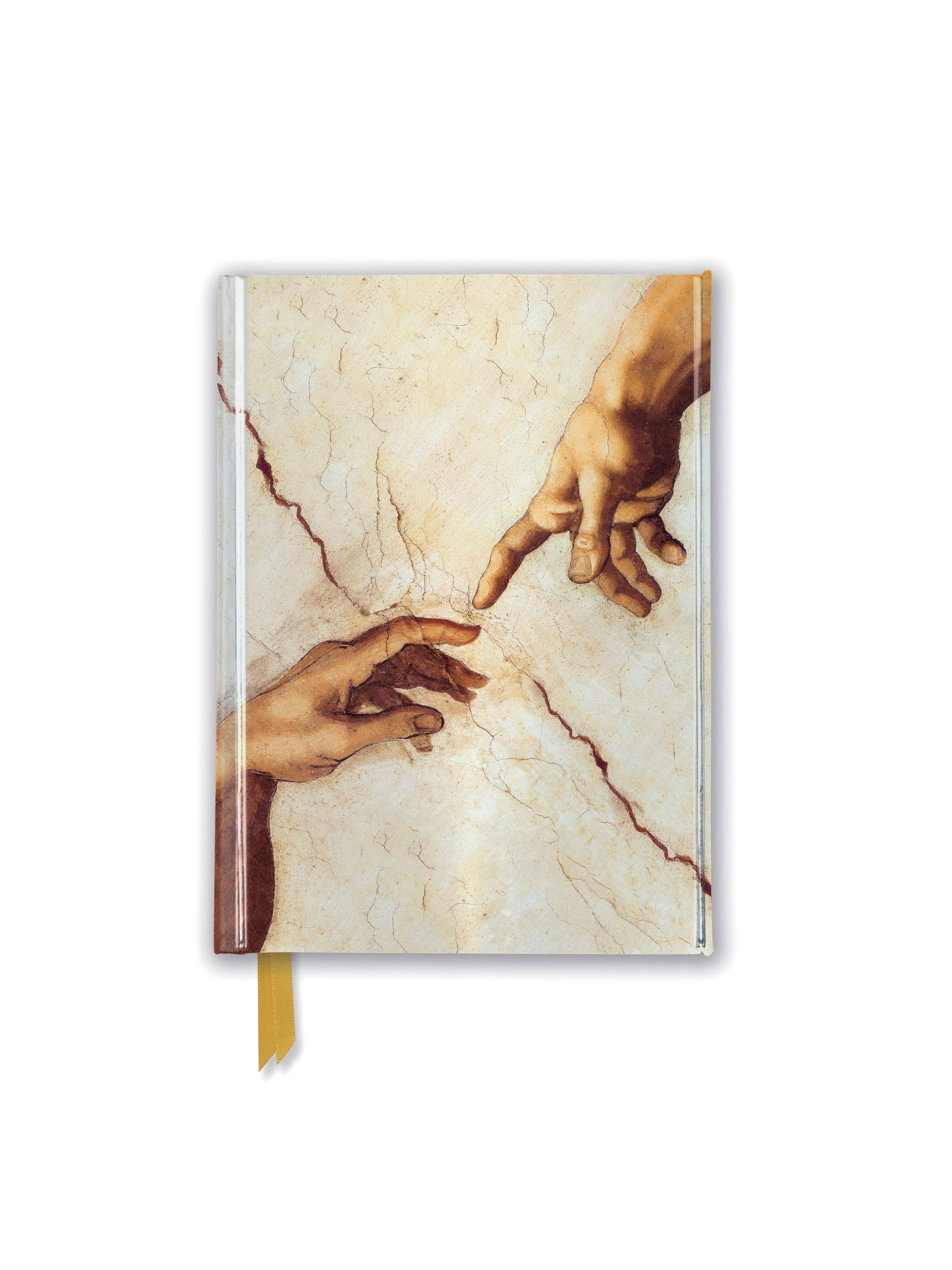 Michelangelo Foiled Pocket Journal: Creation Hands