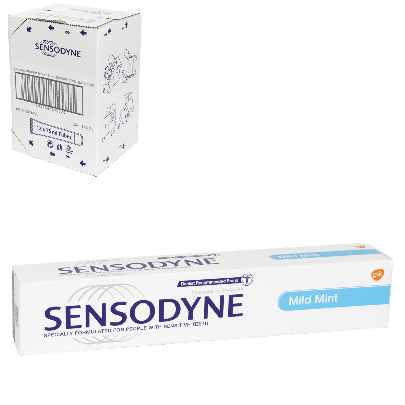 Sensodyne Sensitive Toothpaste - Mild Mint, 75ml