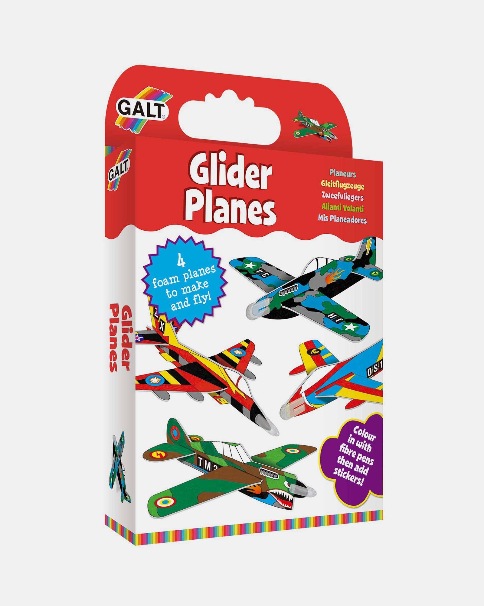 Galt Glider Planes - 4 Foam Planes