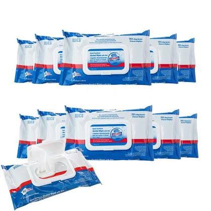 Hand Sanitizer Alcohol Wipes with Aloe 40Pcs/Pack