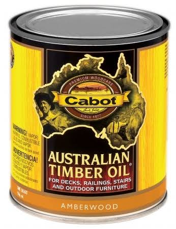 Cabot 043457 Australian Penetrating Formula Timber Oil - Amberwood, 1qt