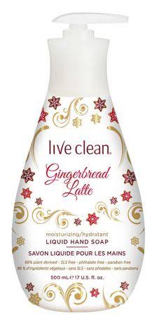 Live Clean Holiday Gingerbread Latte Moisturizing Hand Soap