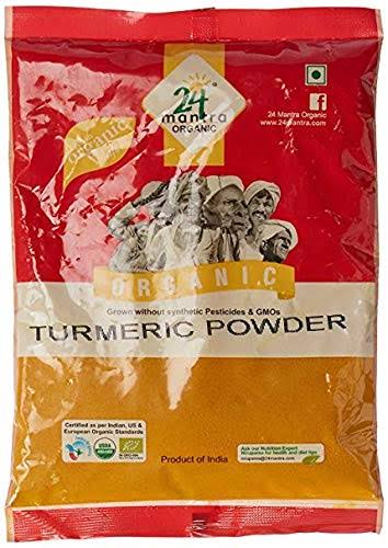 24 Mantara Organic Powder, Turmeric, 1 Pound