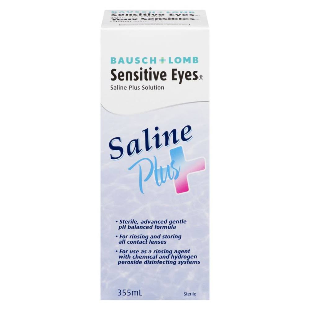 Bausch & Lomb Sensitive Eye Saline Plus Solution - 355ml