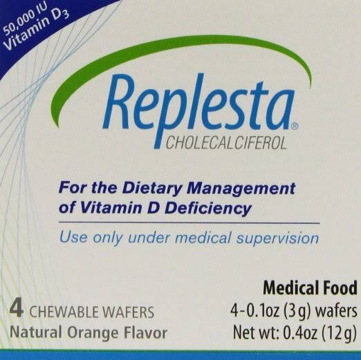Replesta Chewable Wafers - Natural Orange Flavor, 4ct