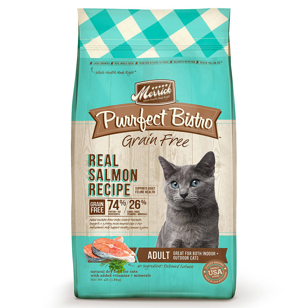 Merrick Purrfect Bistro Grain Free Cat Food - Real Salmon