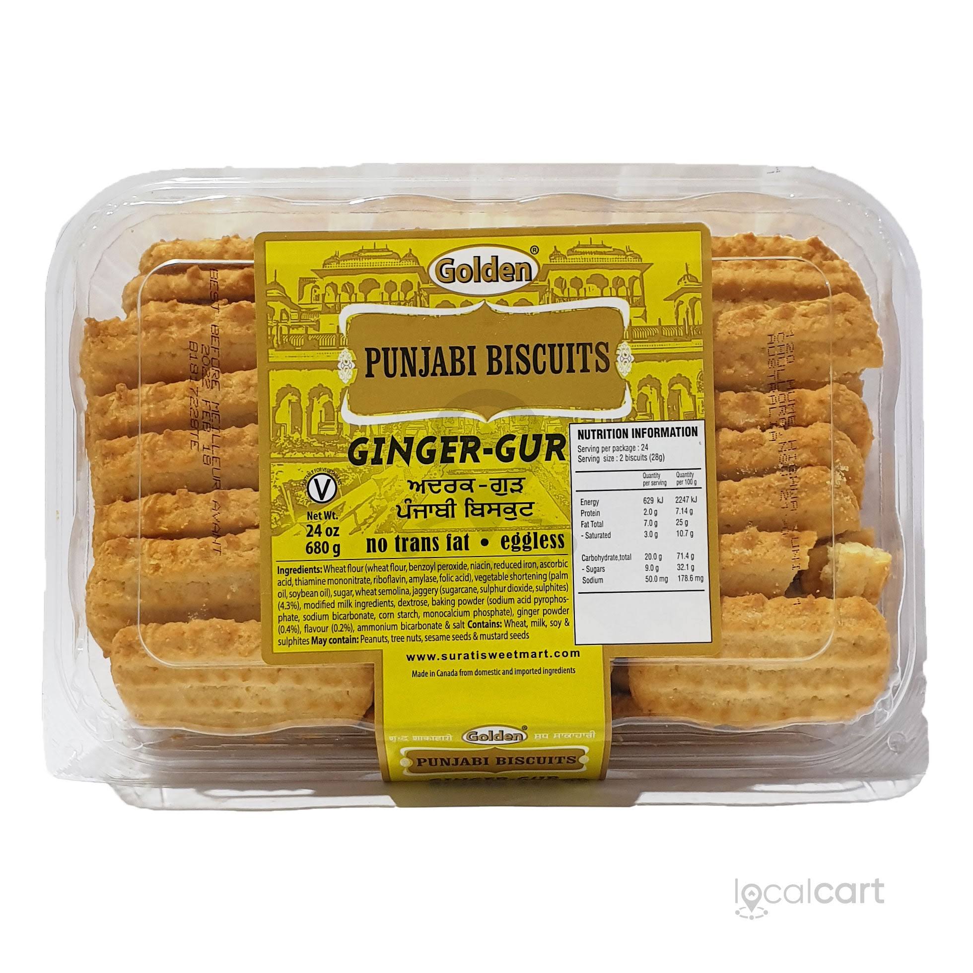 Golden Ginger Gur Punjabi Biscuits - 2.5 lb