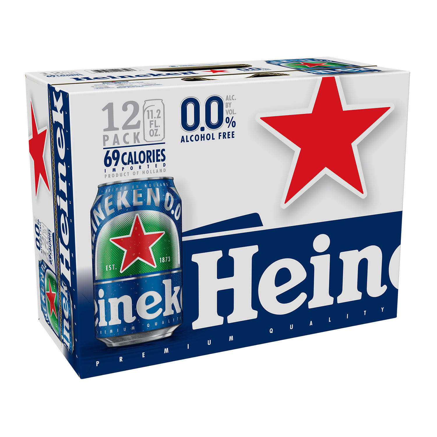 Heineken Beer, Alcohol Free, 12 Pack - 12 pack, 11.2 fl oz cans
