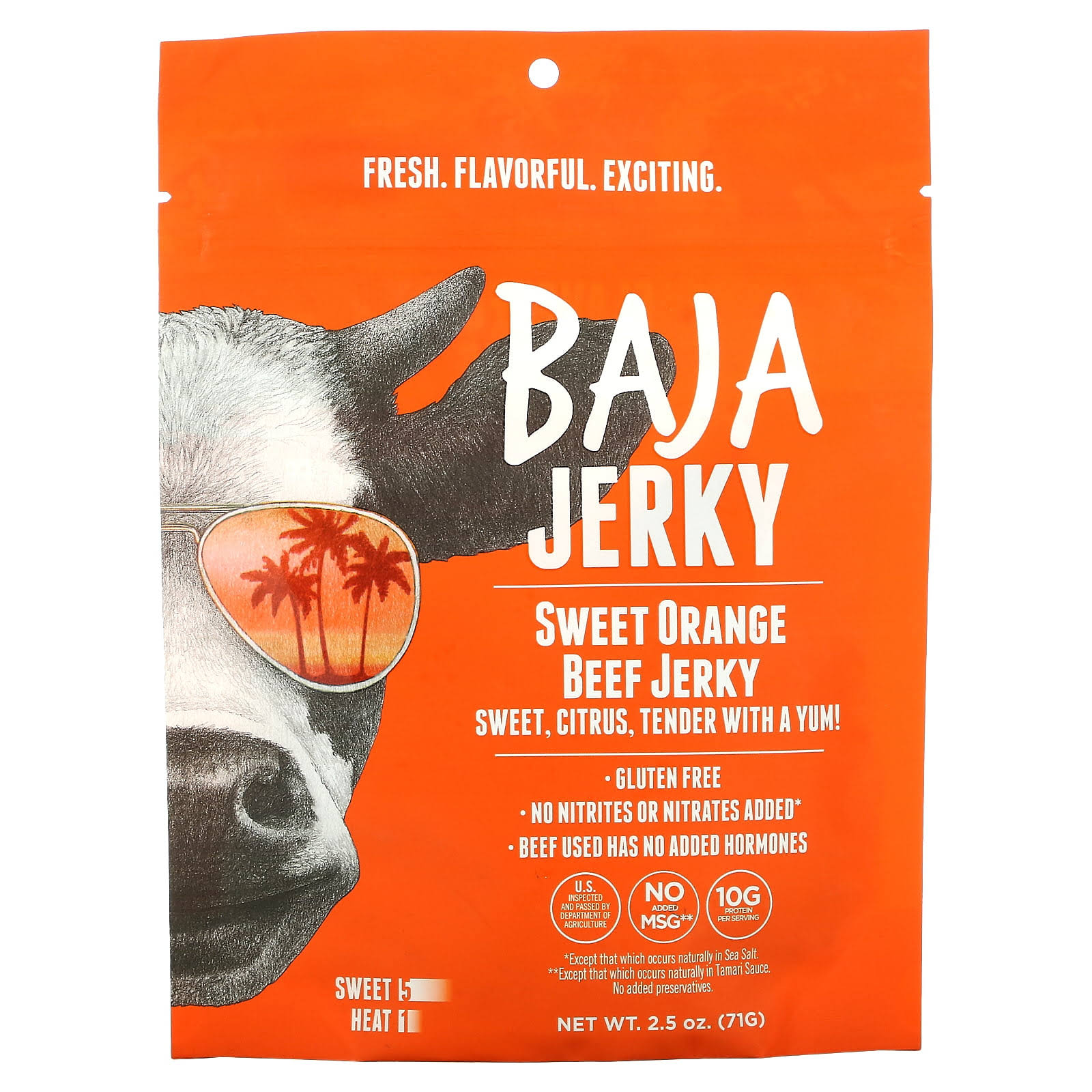 Baja Jerky Beef Jerky Sweet Orange 2.5 oz (71 g)