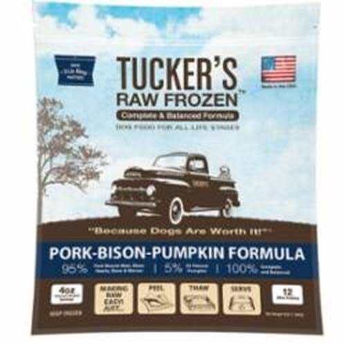 Tucker's Raw Frozen Pork Bison Pumpkin 3lb Dog Food