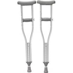 Push Button Crutch Youth - 54"-62", Adjustable Height