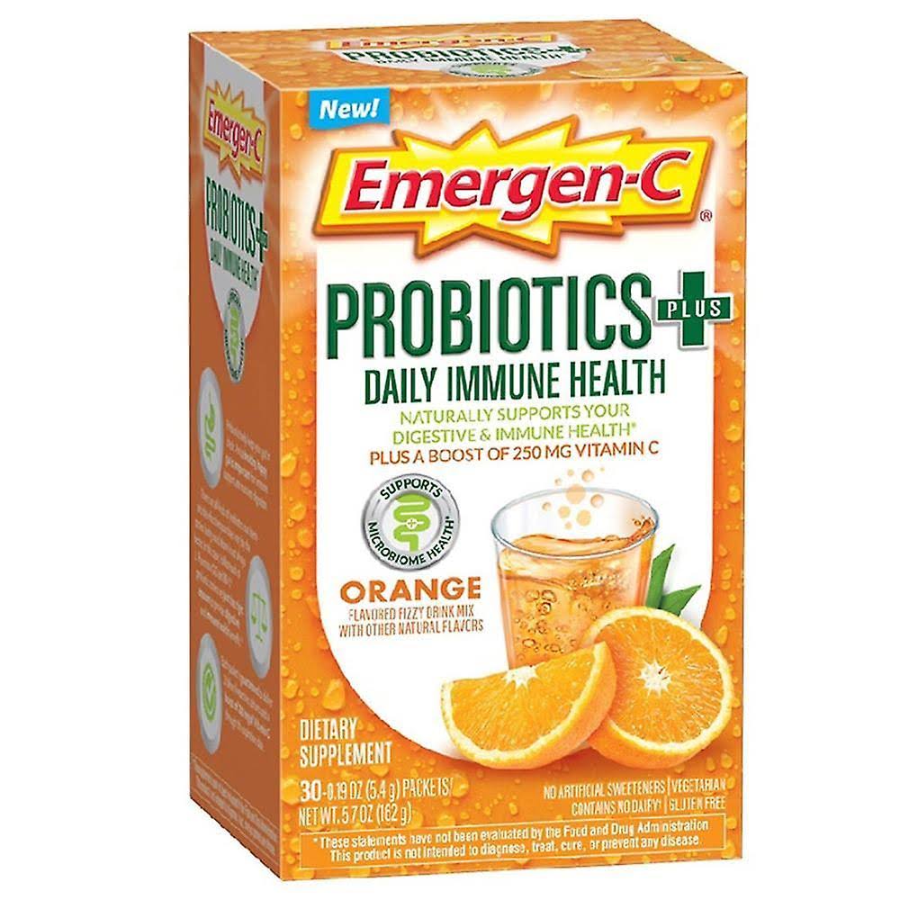 Emergen-C Probiotics Plus Daily Immune Health Supplement - 30 Packets, 152g