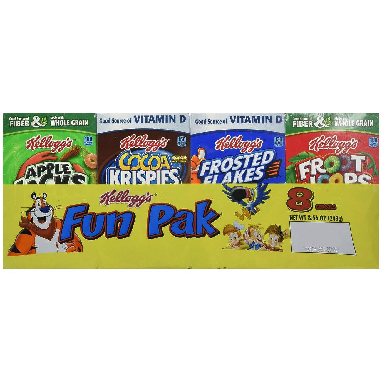 Kellogg's Fun Pak Cereals - 8.56oz, 8ct