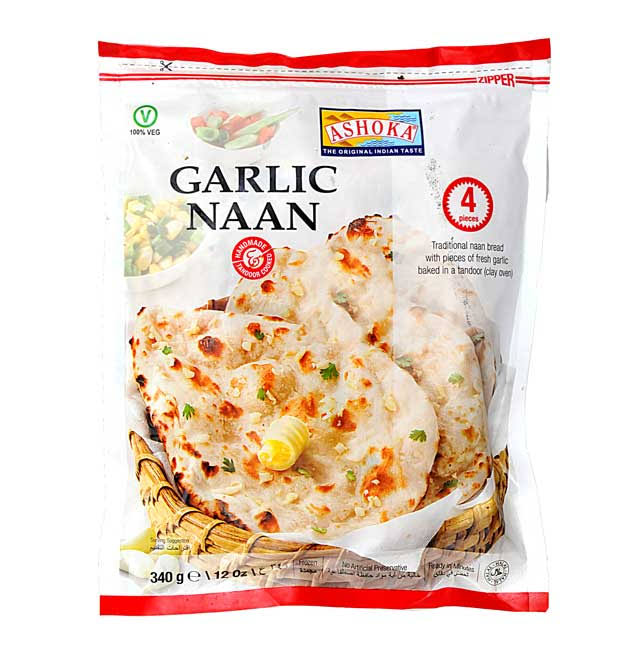 Ashoka Garlic Tan Naan - 340g