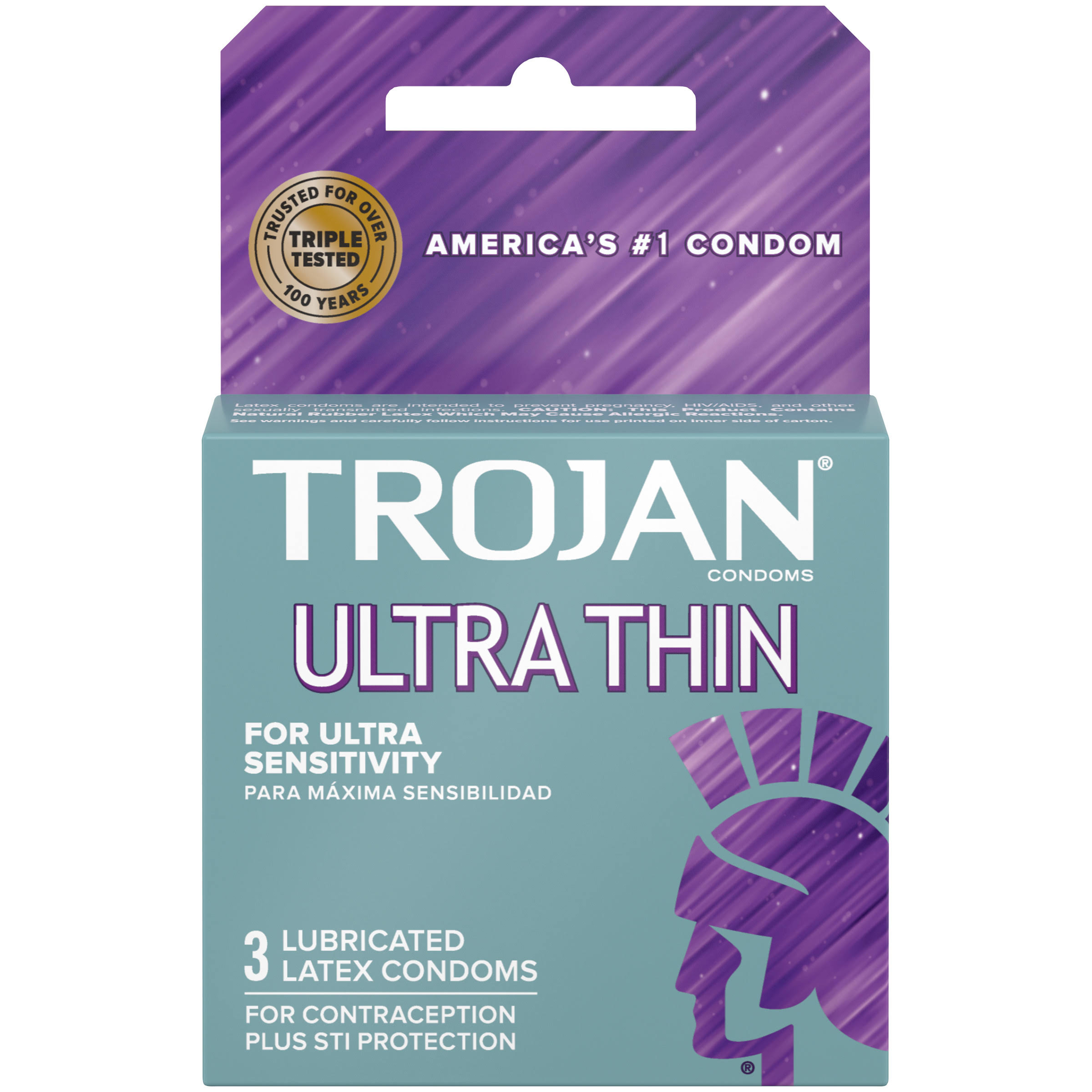 Trojan Ultra Thin Latex Condoms - 3 Pack