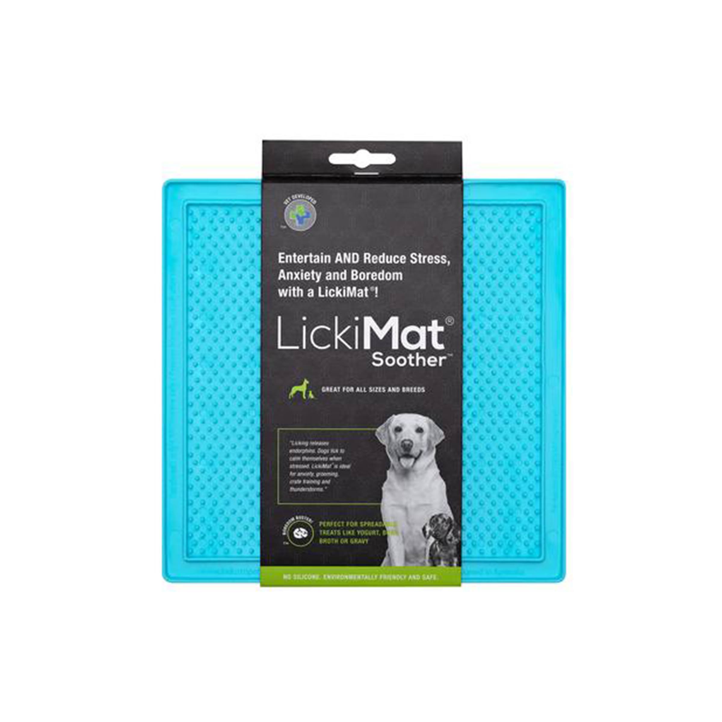 LickiMat Soother Slow Feeder Mat for Dogs Turquoise