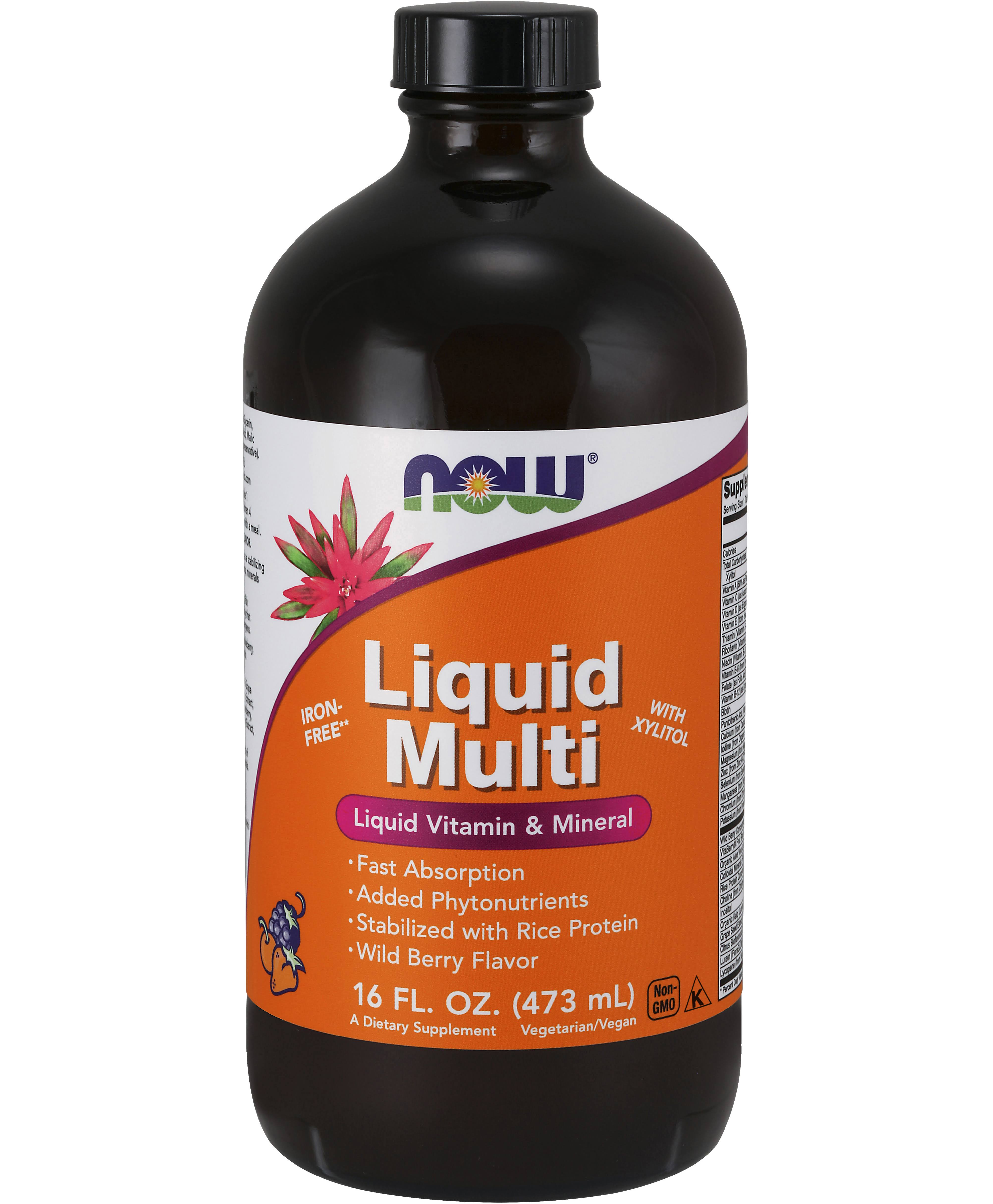 Now Foods Liquid Multi - Wild Berry, 473ml