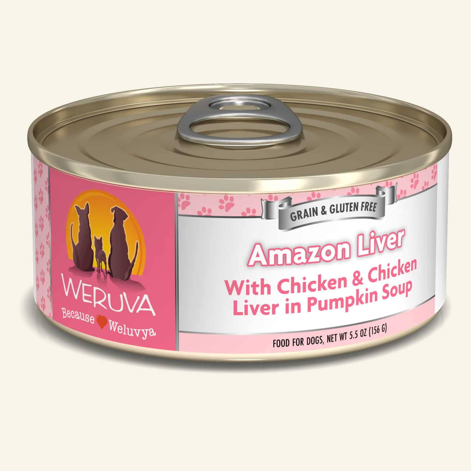 Weruva Grain-Free Canned Dog Food - Amazon Liver, 5.5oz