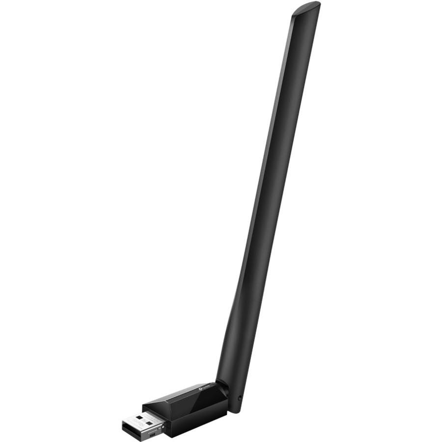 TP-Link USB Wifi Adapter for PC AC600Mbps Wireless Network Adapter for Desktop with 2.4GHz/5GHz High Gain Dual Band 5dBi Antenna Supports Windows
