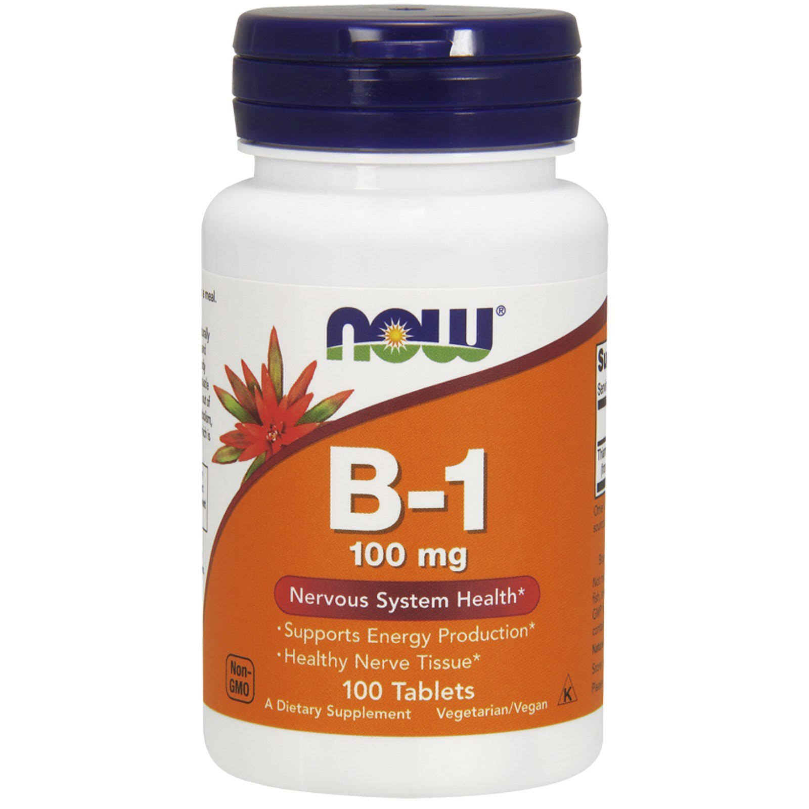 Now Foods Vitamin B-1 - 100 Tablets, 100mg