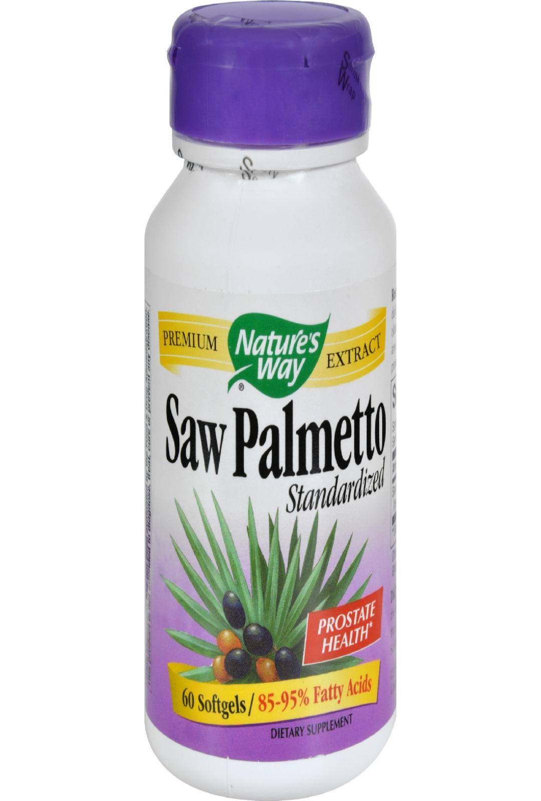 New Natures Way Saw Palmetto - 60 Softgels