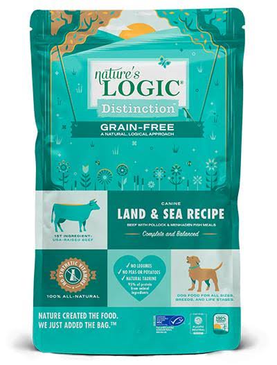 Nature's Logic Distinction Land & Sea Grain-Free Dry Dog Food, 4.4-lb
