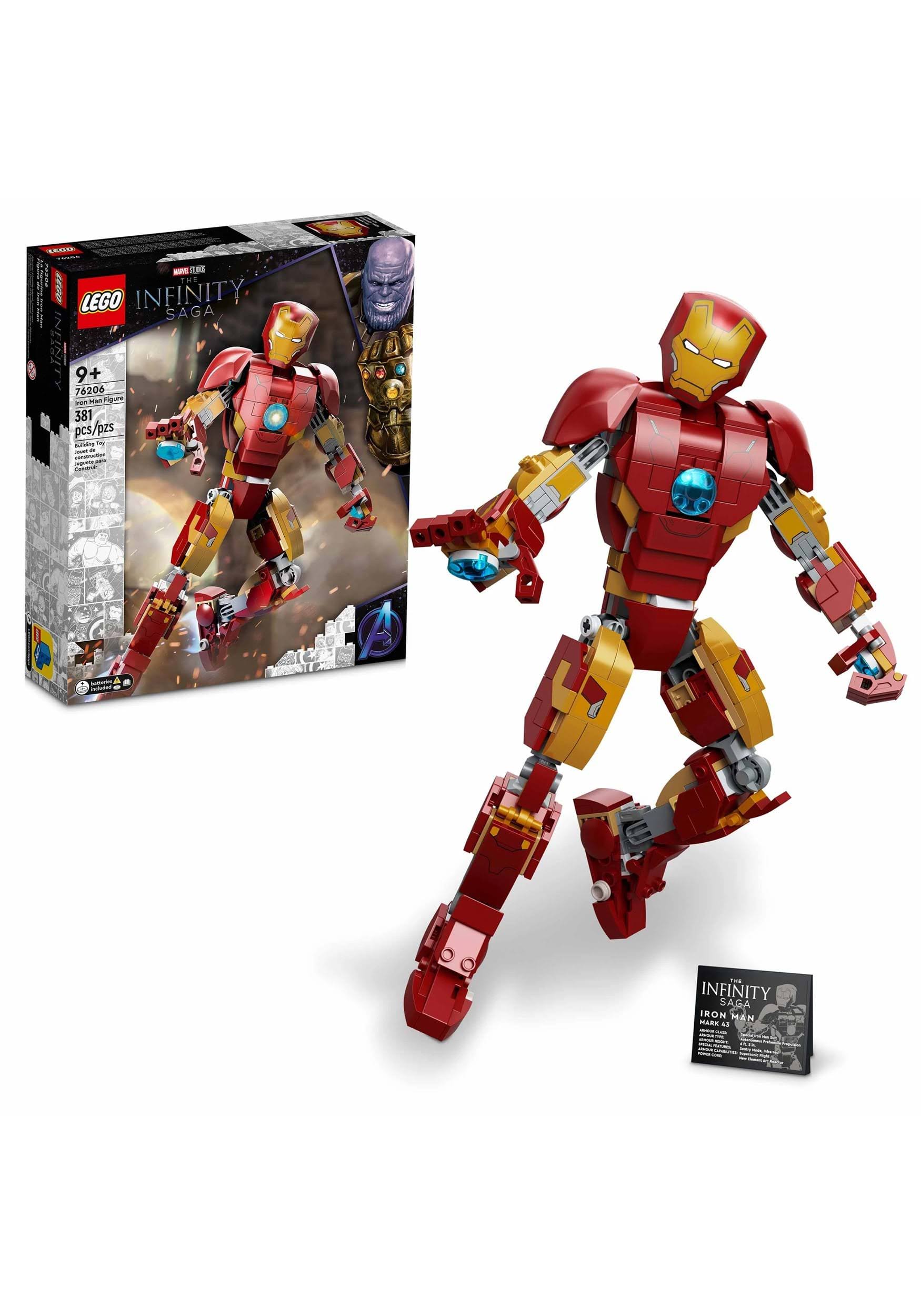 LEGO Marvel Iron Man Figure 76206 Building Kit; Realistic Model For