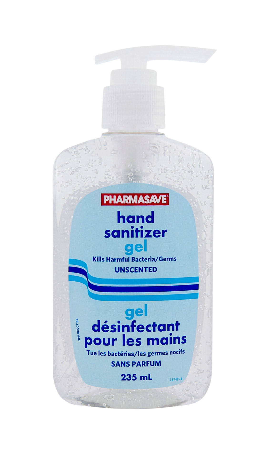 PHARMASAVE HAND SANITIZER - UNSCENTED 235ML