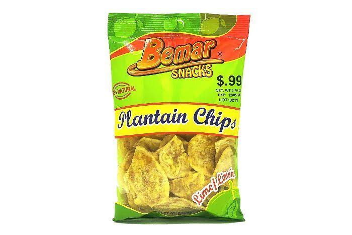 Bemar Lime Tostones Plantain Chips - 24 Pack (4 Ounces Each) - Associated Fresh of Parsons - Delivered by Mercato