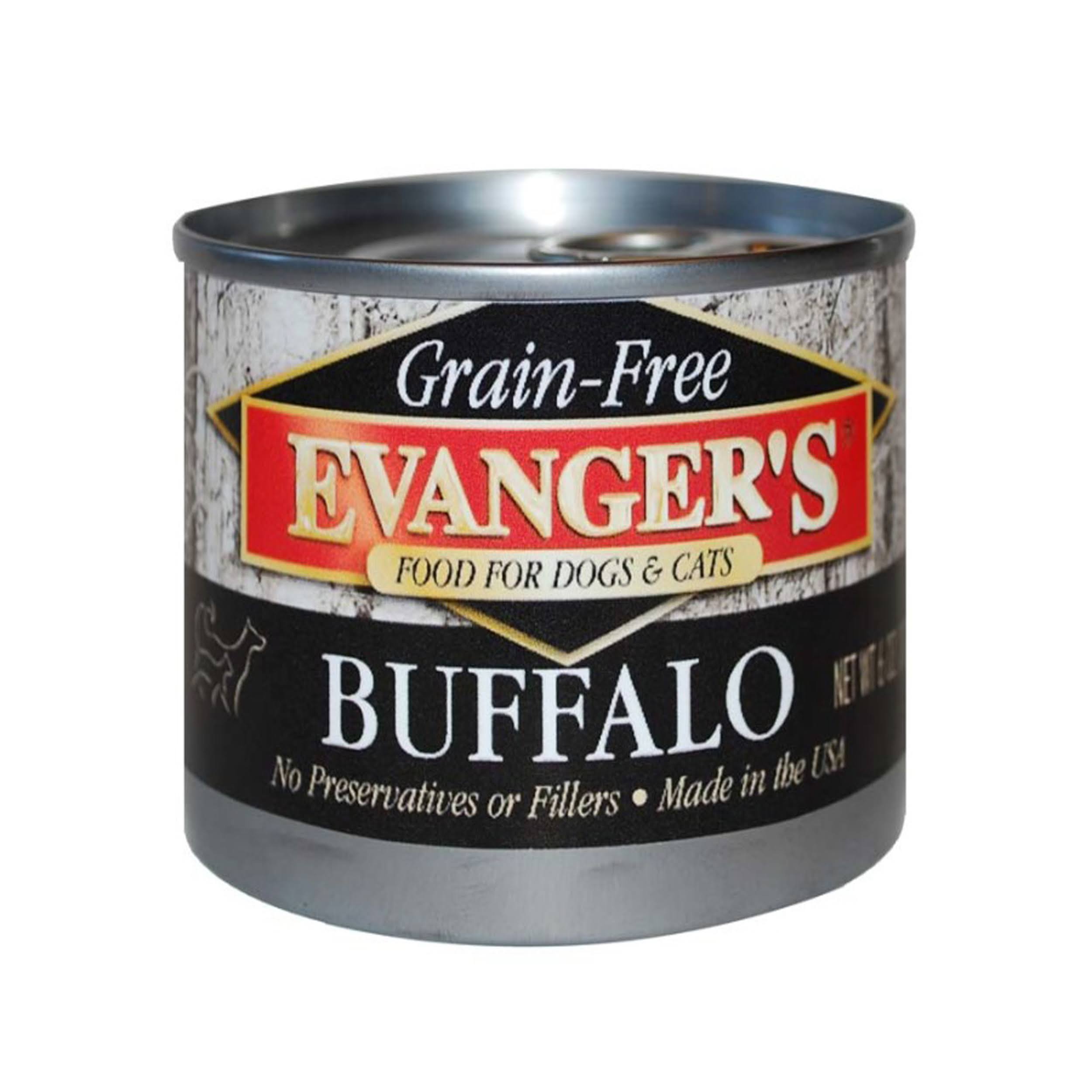 Evangers Grain Free Cat and Dog Food - Buffalo, 6oz