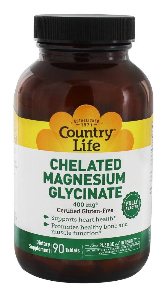 Country Life Chelated Magnesium - x90