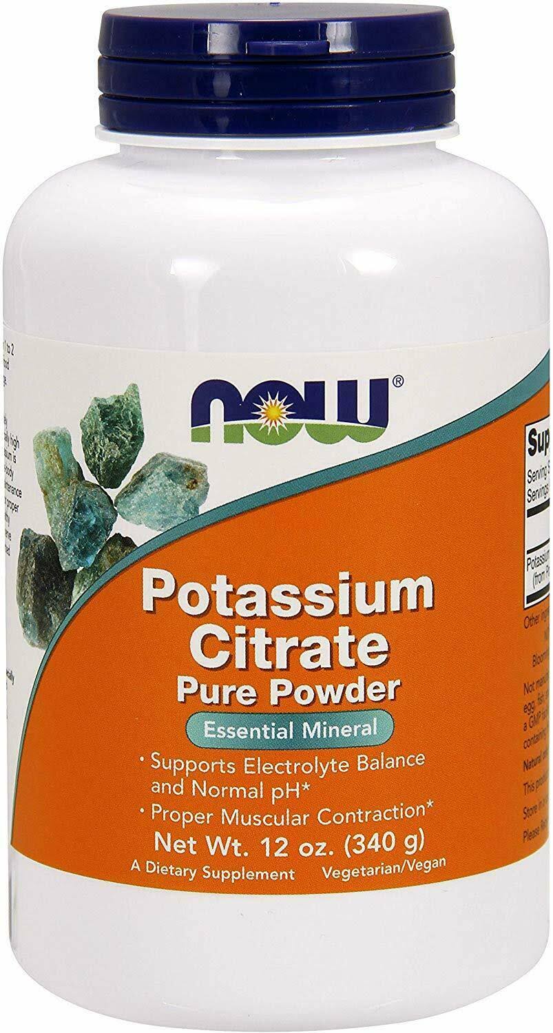Now Foods Potassium Citrate Pure Powder - 340g