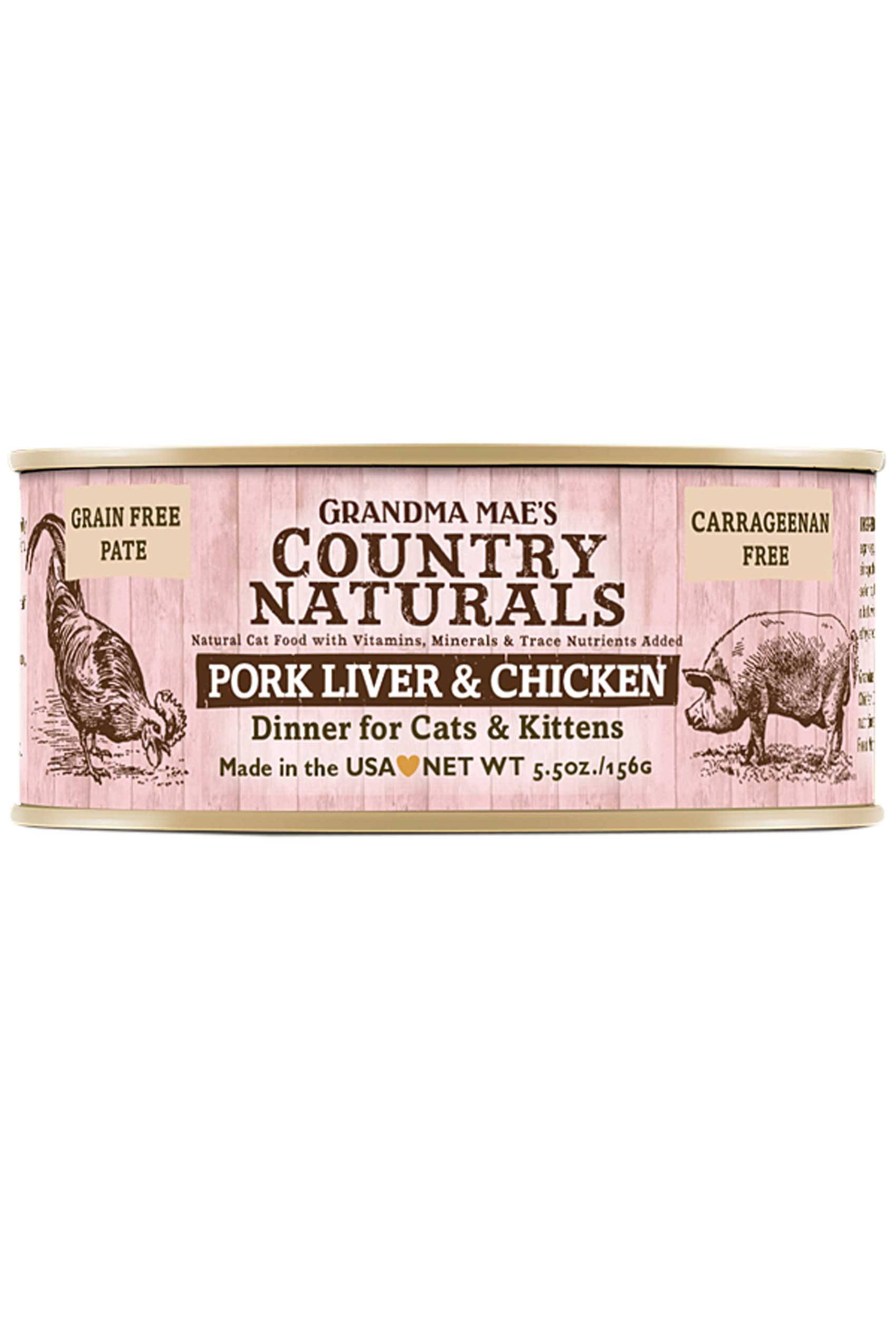 Grandma Maes Country Naturals Cat Food - Pork & Chicken