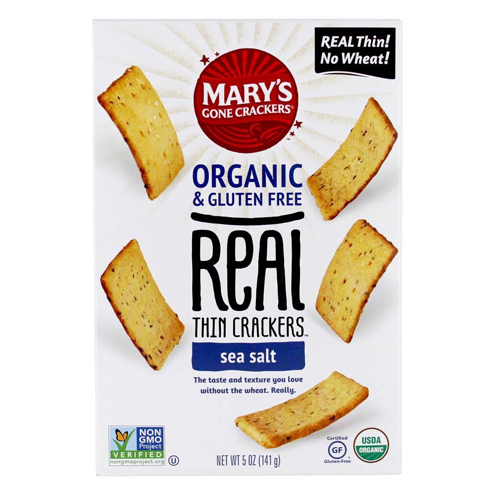 Mary's Gone Crackers Organic Real Thin Crackers Sea Salt 5 oz.