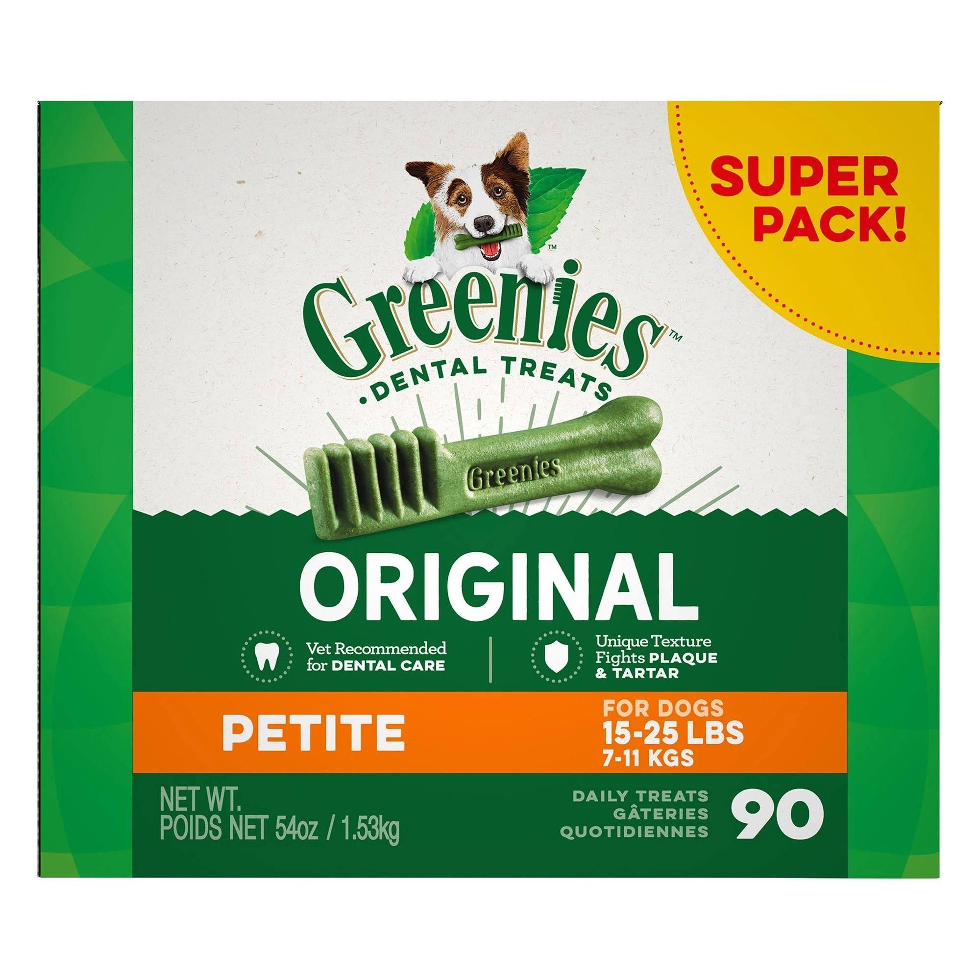Greenies Petite Original Dental Dog Chews - 90 Treats