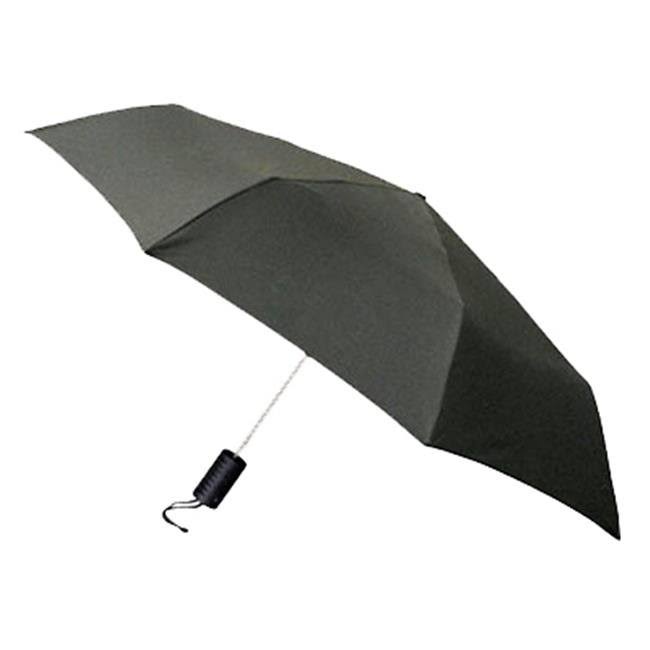 The Weather Station Compact Folding Umbrella - Black, 42"