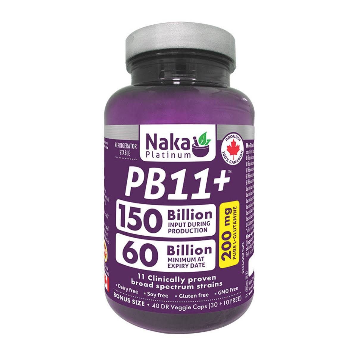 Naka Platinum PB11+ 40 Veggie Caps