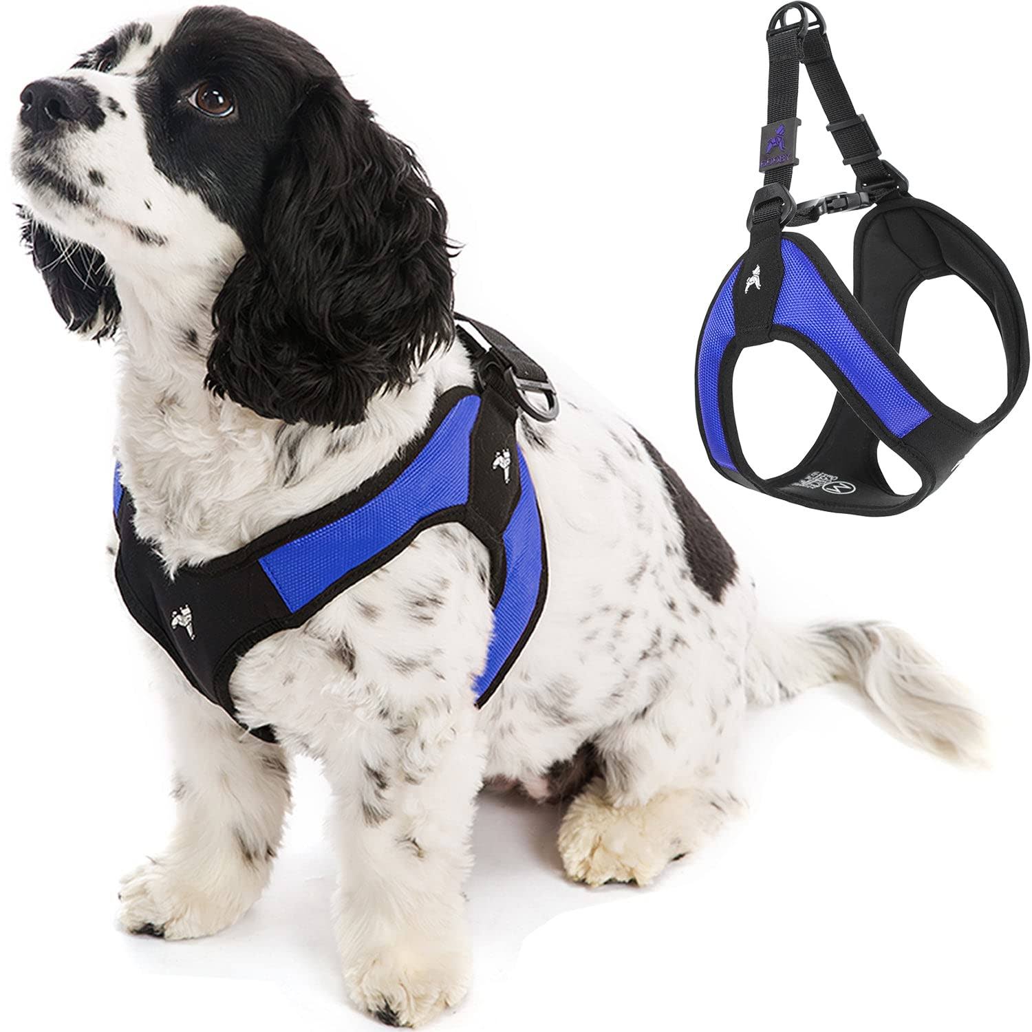 Gooby Easy Fit Dog Harness - Blue, Large