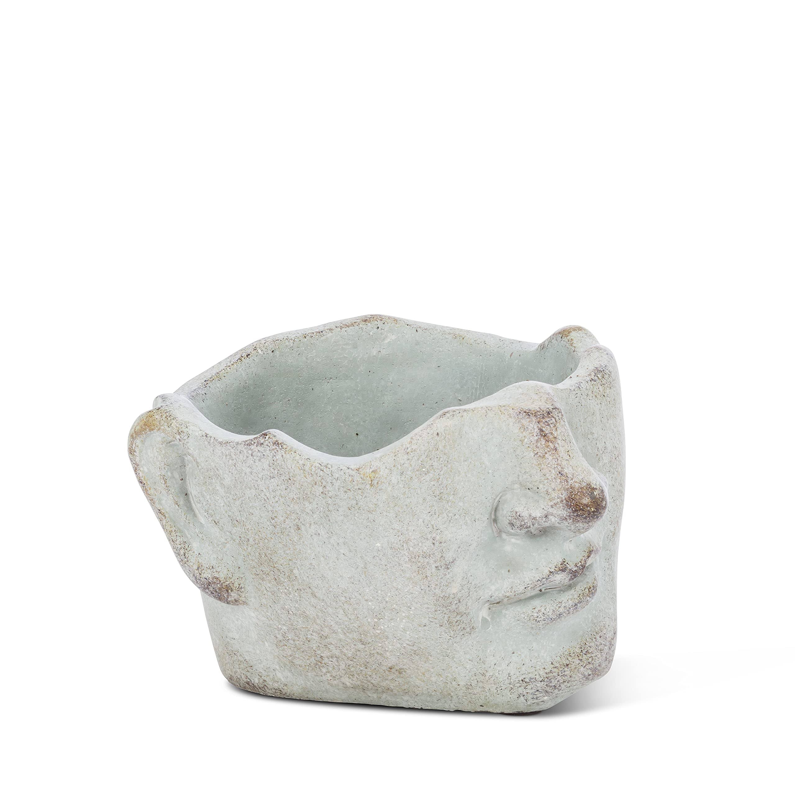 Abbott Gray Tilted Face Small Planter One-Size
