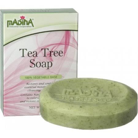 Madina Tea Tree Oil Stress Relief Emotional Balance Antibacterial Bar Soap - 3.5oz