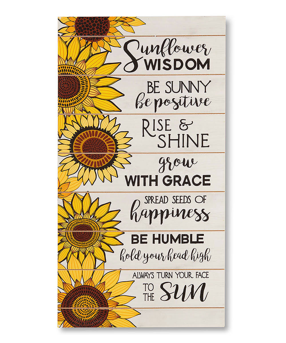 Giftcraft Sunflower Wisdom Wall Sign One-Size