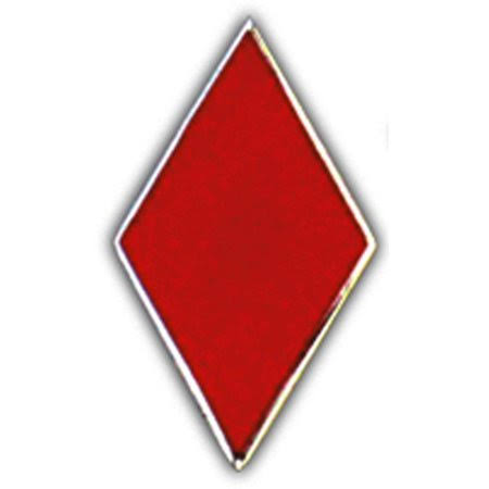 U.S. Army 5th Infantry Division Pin 1 inch, Red