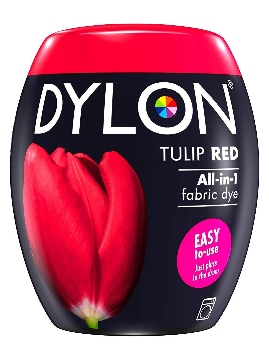 Dylon Tulip Red All in One Fabric Dye - Tulip Red, 350g