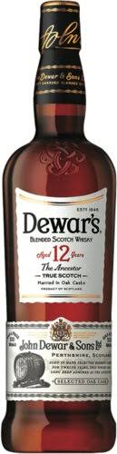Dewar's 12 Year Old Blended Scotch Whisky - 750 ml bottle