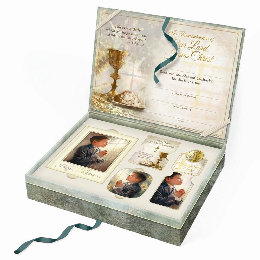 Sacred Traditions Ws142 Kathy Fincher First Communion Deluxe Gift Set - Boy