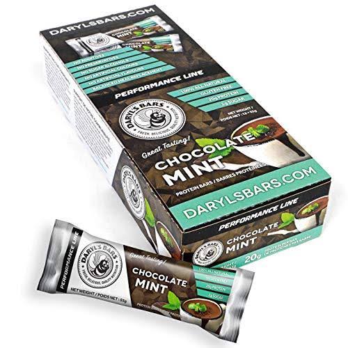 Daryl's Performance Line Chocolate Mint, Gluten Free, Protein Bars (12
