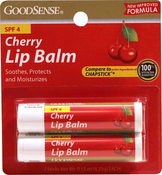GoodSense Cherry Lip Balm SPF 4 Twin Pack Case Pack 6